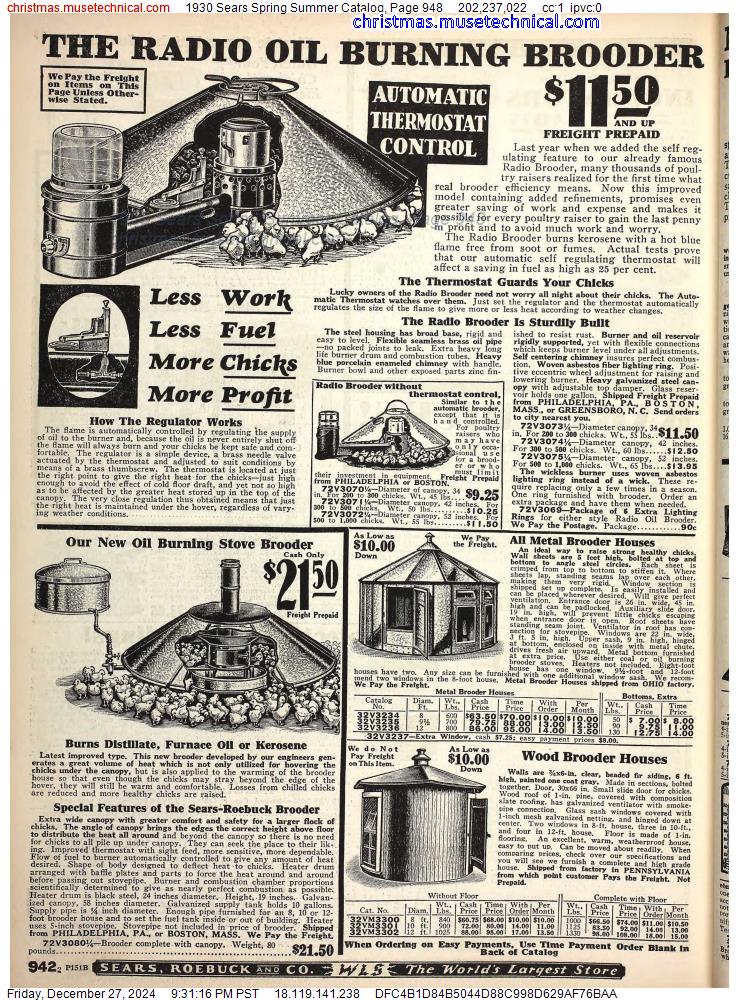 1930 Sears Spring Summer Catalog, Page 948