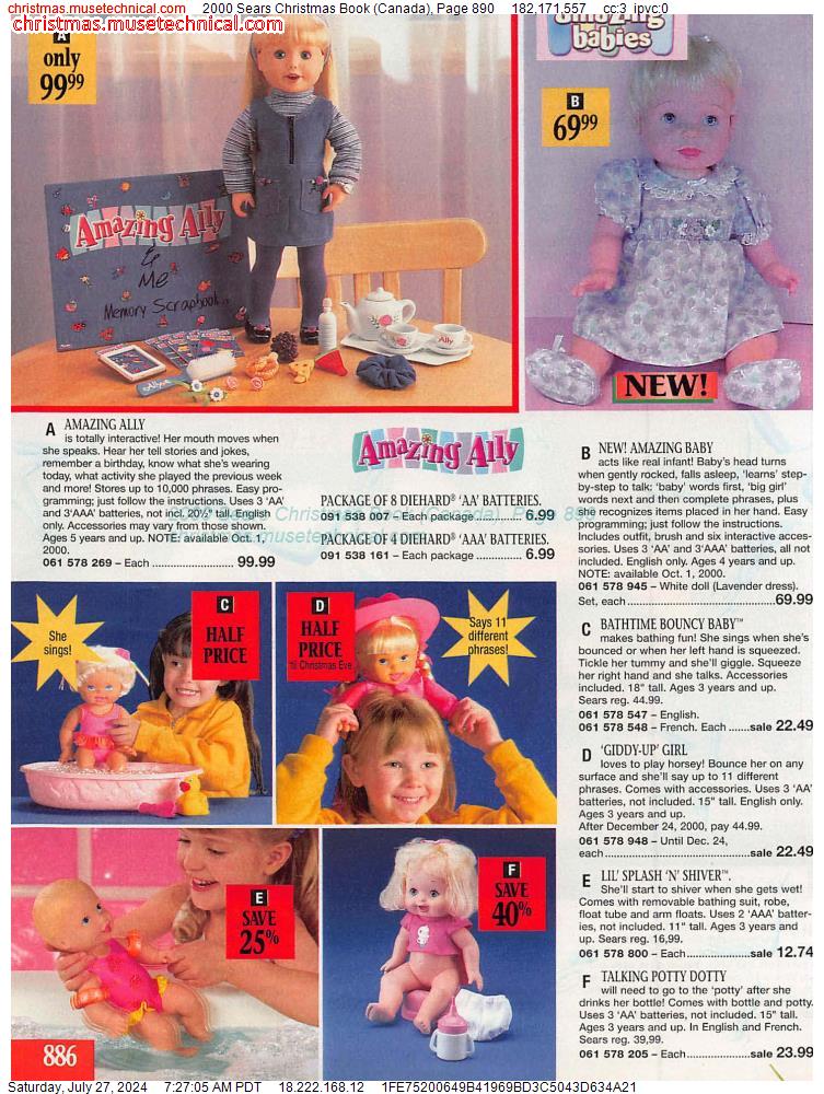 2000 Sears Christmas Book (Canada), Page 890