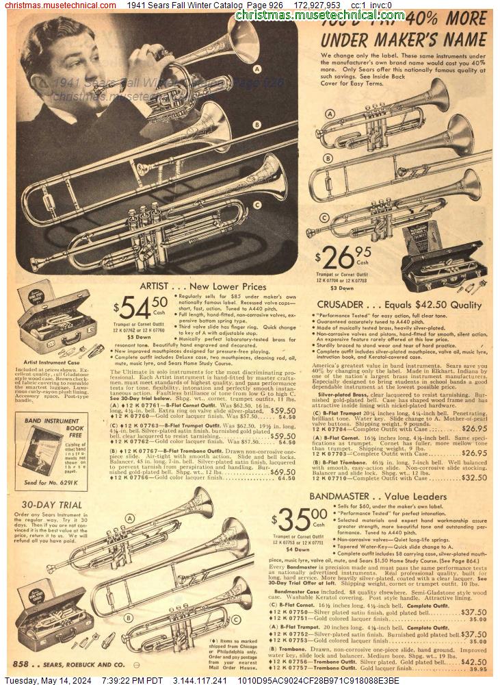 1941 Sears Fall Winter Catalog, Page 926