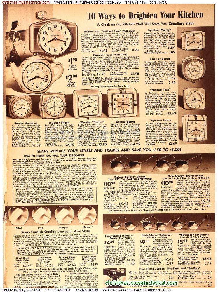 1941 Sears Fall Winter Catalog, Page 595