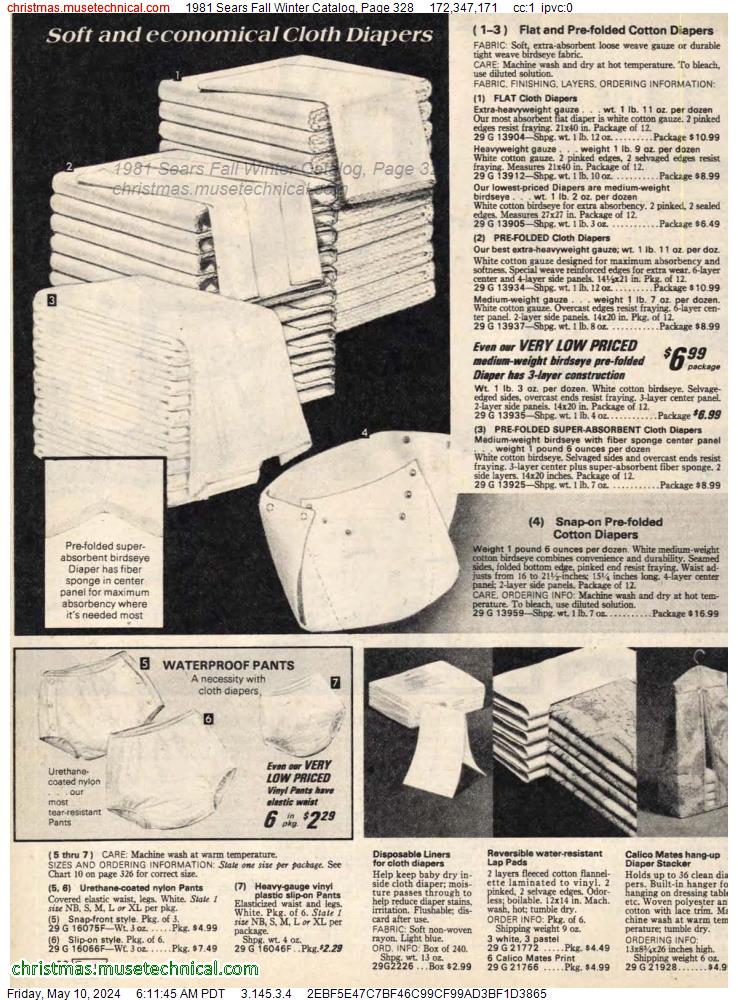1981 Sears Fall Winter Catalog, Page 328