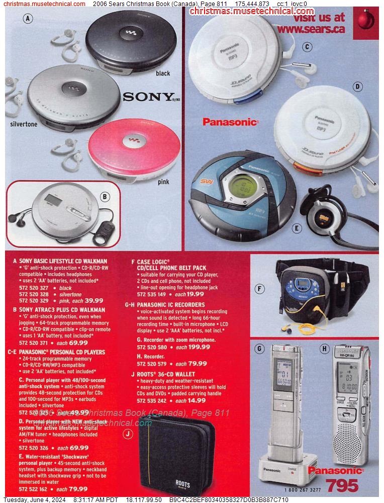 2006 Sears Christmas Book (Canada), Page 811