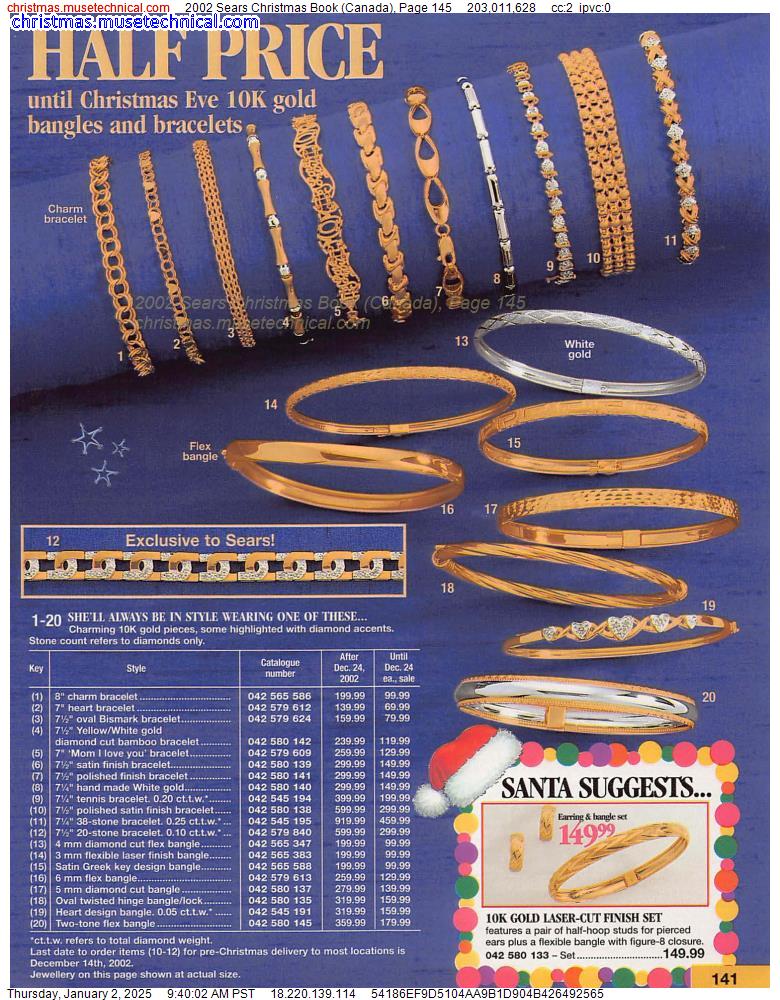 2002 Sears Christmas Book (Canada), Page 145