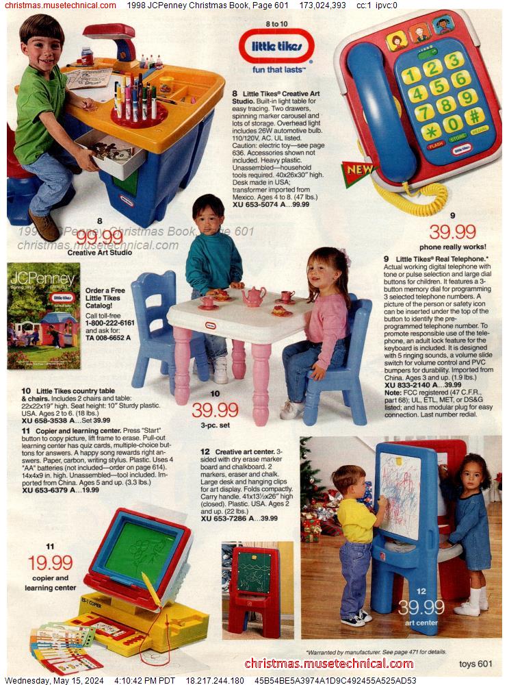 1998 JCPenney Christmas Book, Page 601