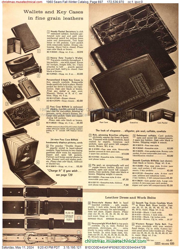 1960 Sears Fall Winter Catalog, Page 697