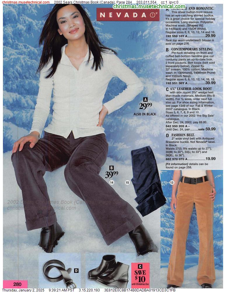 2002 Sears Christmas Book (Canada), Page 284