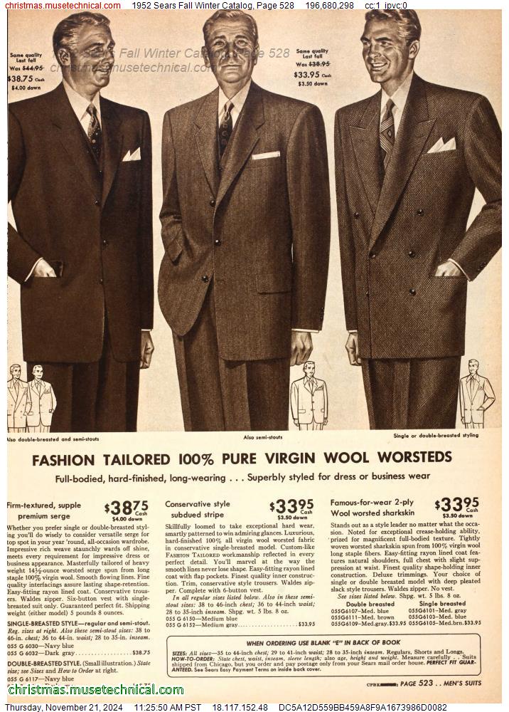 1952 Sears Fall Winter Catalog, Page 528