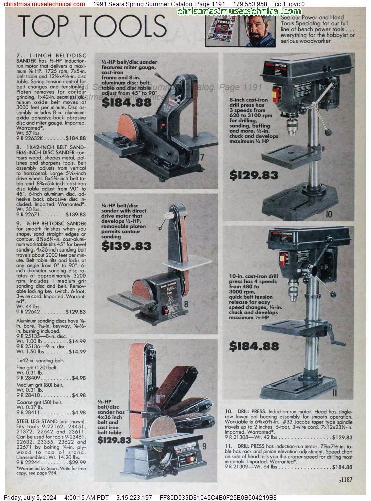 1991 Sears Spring Summer Catalog, Page 1191