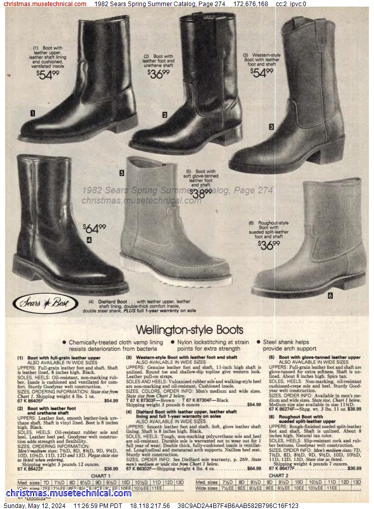 1982 Sears Spring Summer Catalog, Page 274