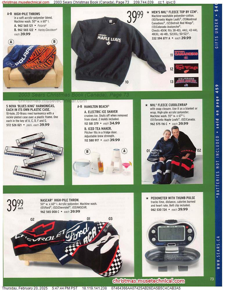 2003 Sears Christmas Book (Canada), Page 73