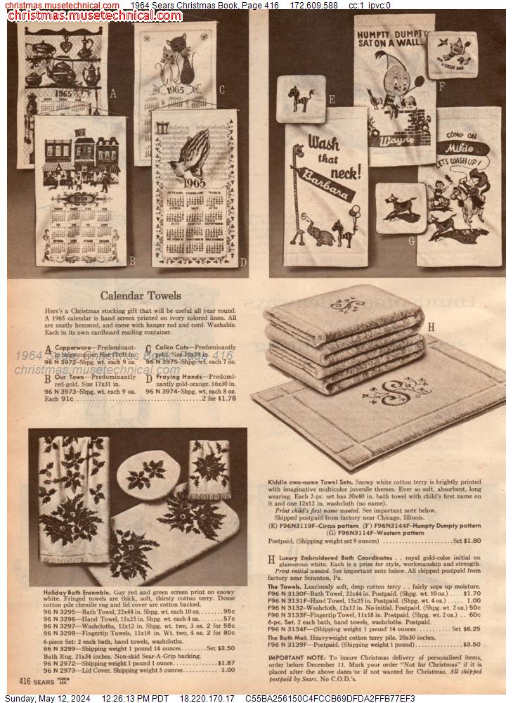 1964 Sears Christmas Book, Page 416