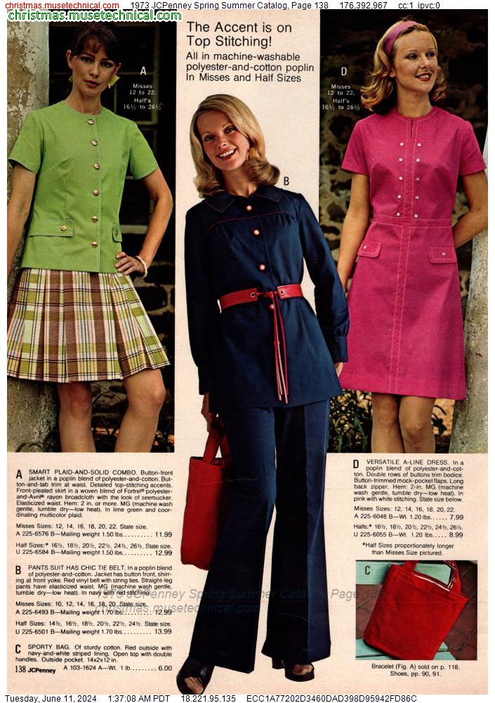 1973 JCPenney Spring Summer Catalog, Page 138