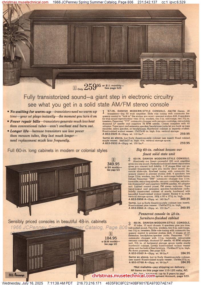 1966 JCPenney Spring Summer Catalog, Page 806