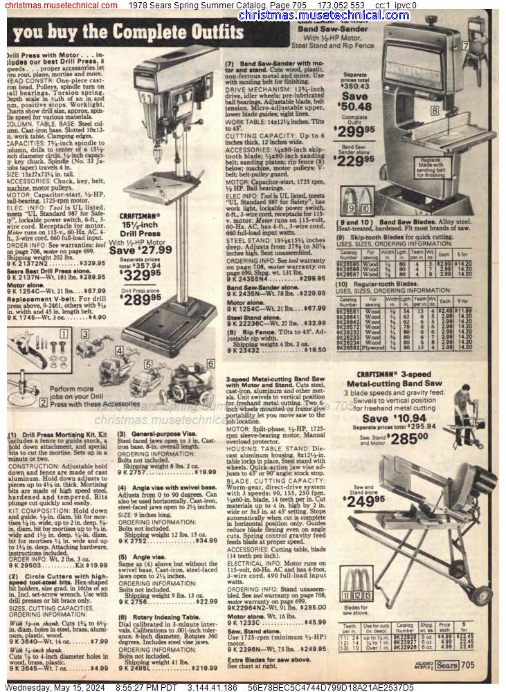 1978 Sears Spring Summer Catalog, Page 705