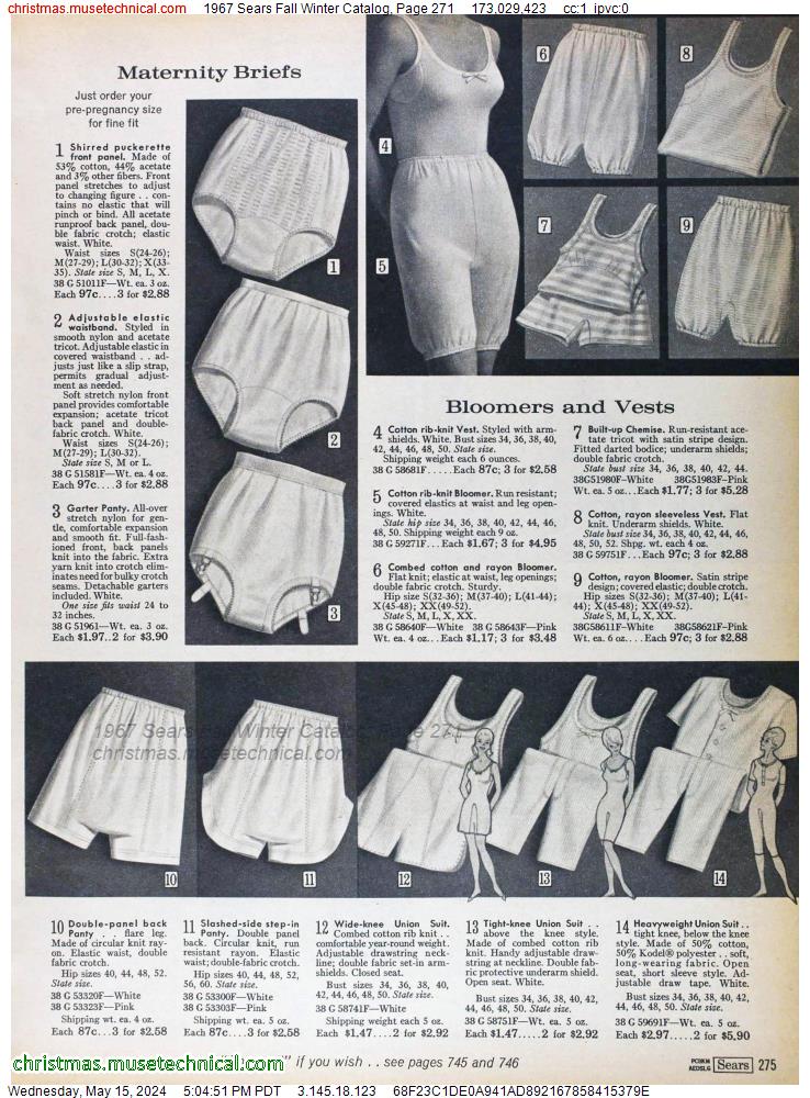 1967 Sears Fall Winter Catalog, Page 271