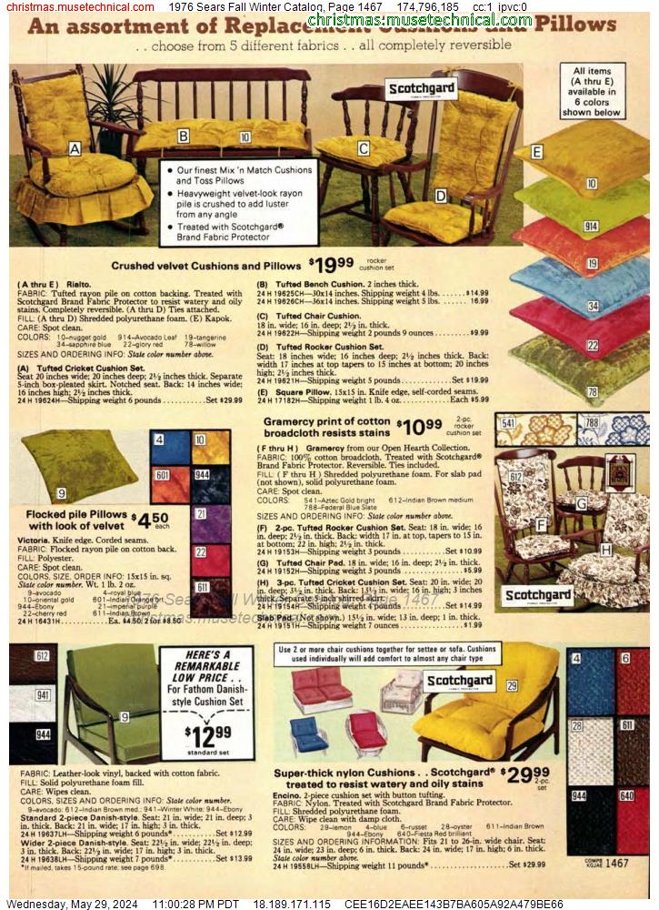 1976 Sears Fall Winter Catalog, Page 1467