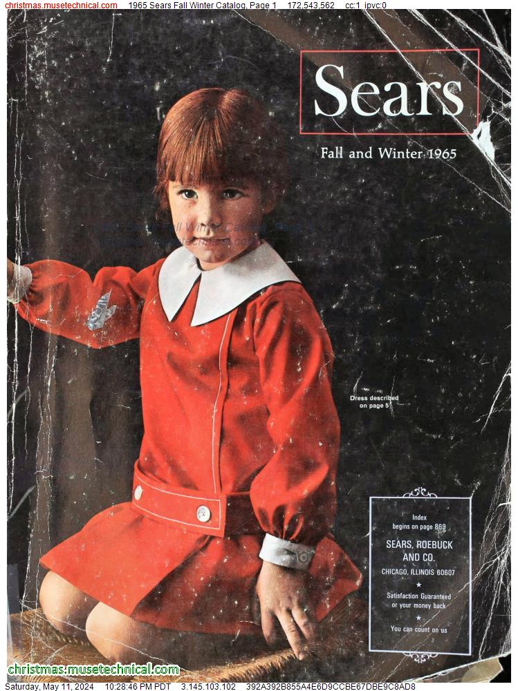 1965 Sears Fall Winter Catalog, Page 1