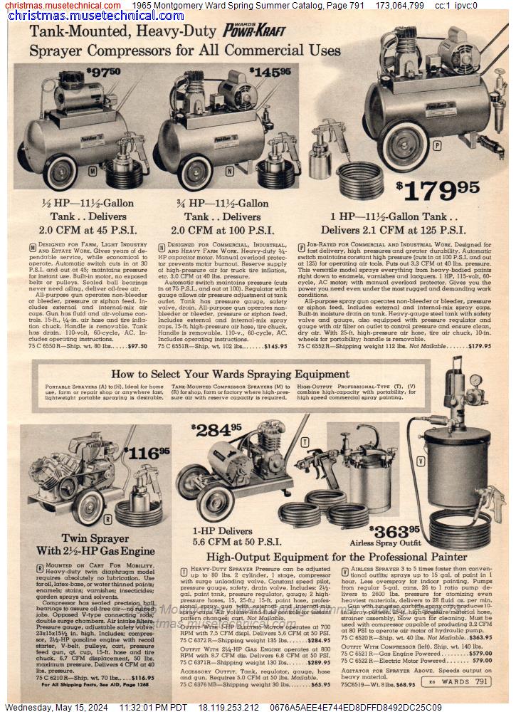 1965 Montgomery Ward Spring Summer Catalog, Page 791