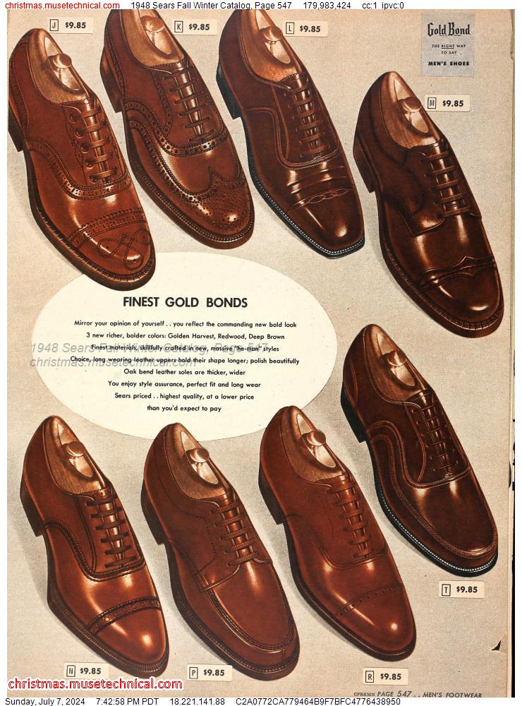 1948 Sears Fall Winter Catalog, Page 547