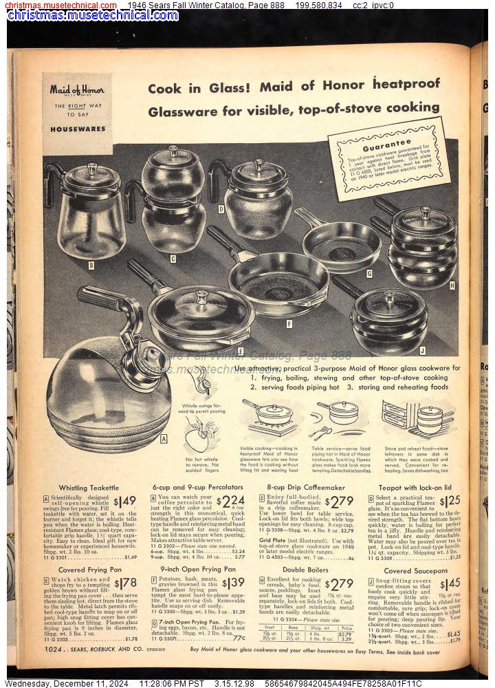 1946 Sears Fall Winter Catalog, Page 888