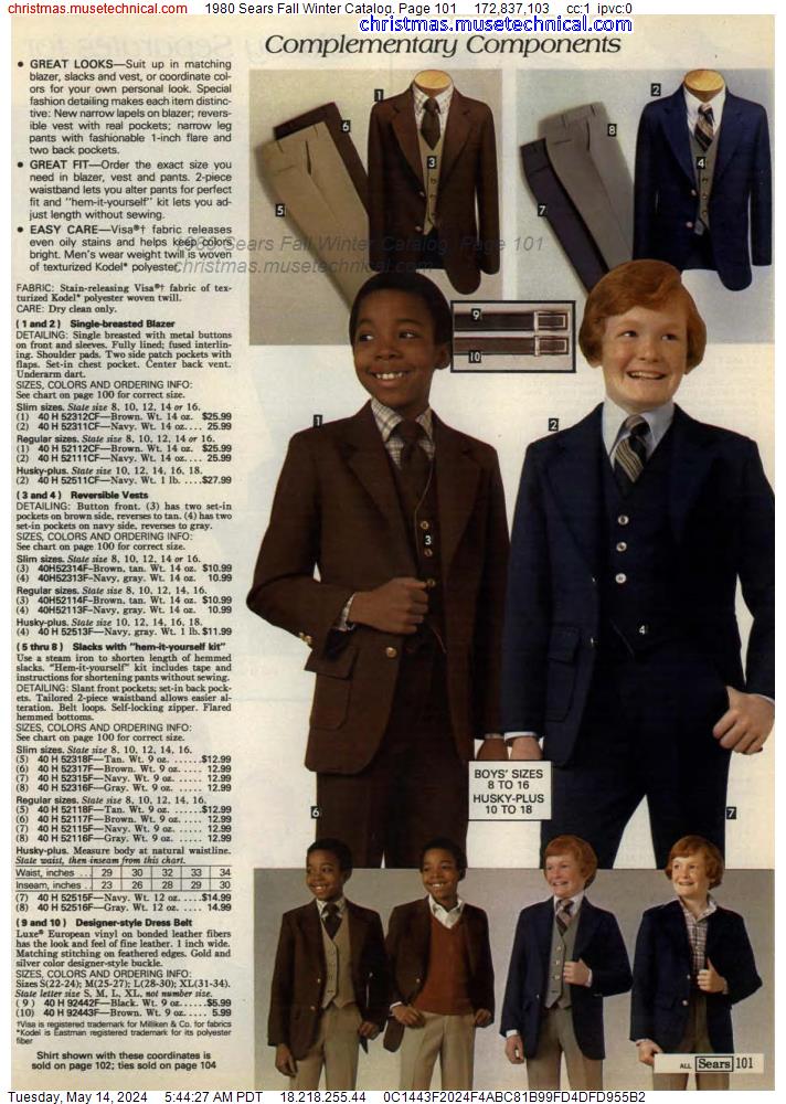 1980 Sears Fall Winter Catalog, Page 101
