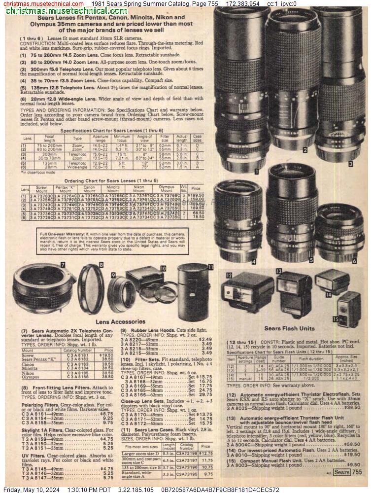 1981 Sears Spring Summer Catalog, Page 755