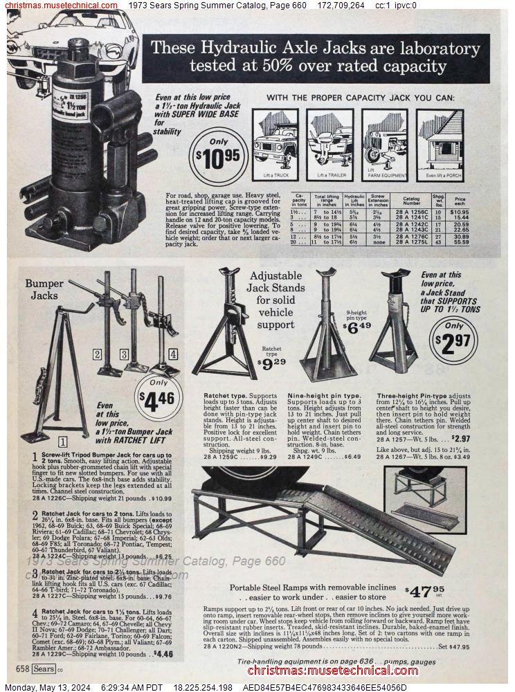 1973 Sears Spring Summer Catalog, Page 660