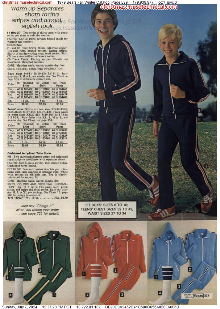 1979 Sears Fall Winter Catalog, Page 539