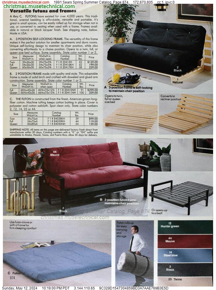 1991 Sears Spring Summer Catalog, Page 874