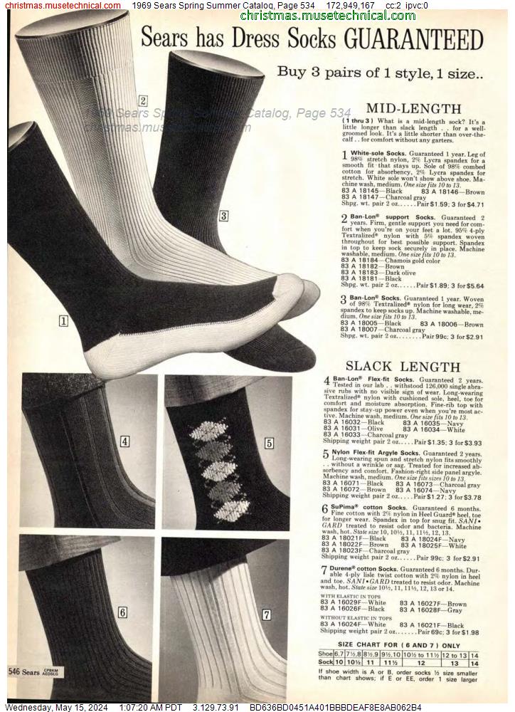 1969 Sears Spring Summer Catalog, Page 534