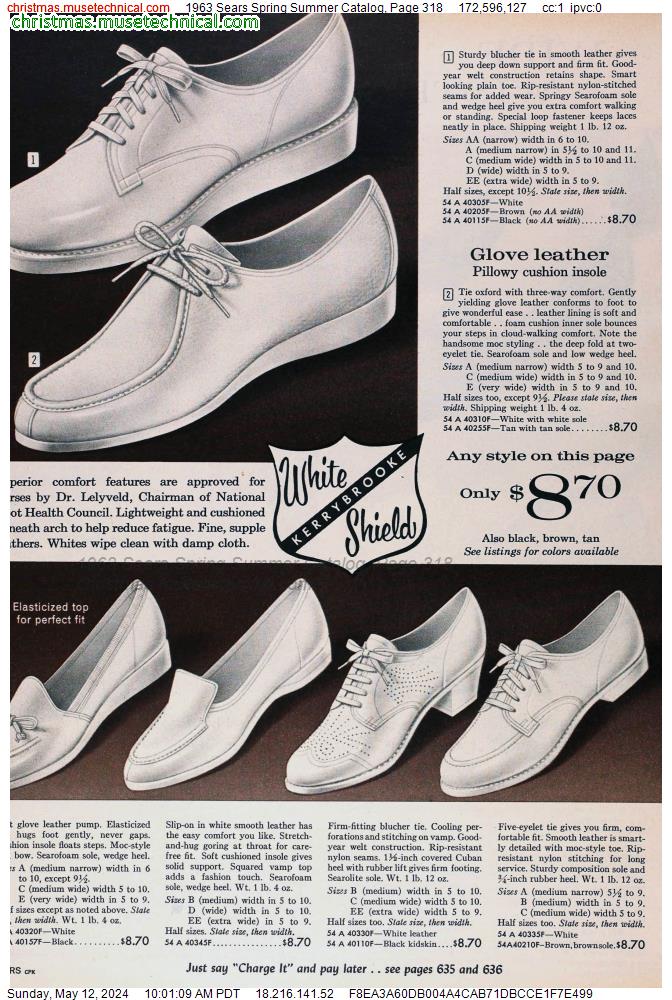 1963 Sears Spring Summer Catalog, Page 318