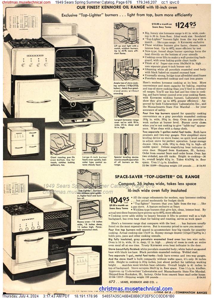 1949 Sears Spring Summer Catalog, Page 676