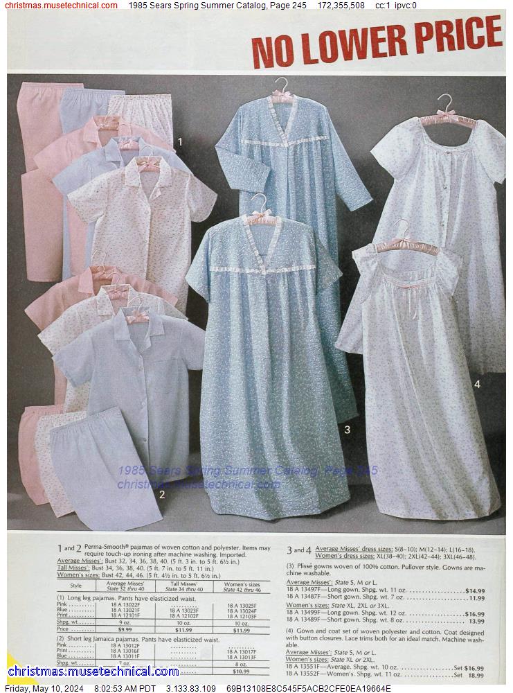 1985 Sears Spring Summer Catalog, Page 245