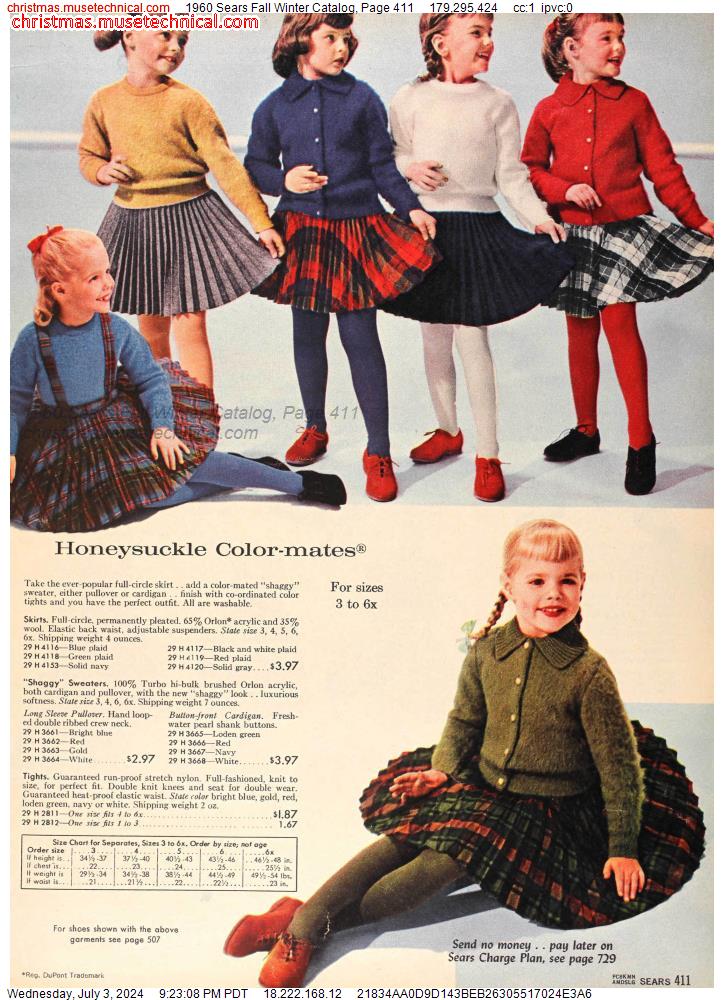 1960 Sears Fall Winter Catalog, Page 411