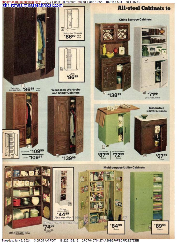 1977 Sears Fall Winter Catalog, Page 1062