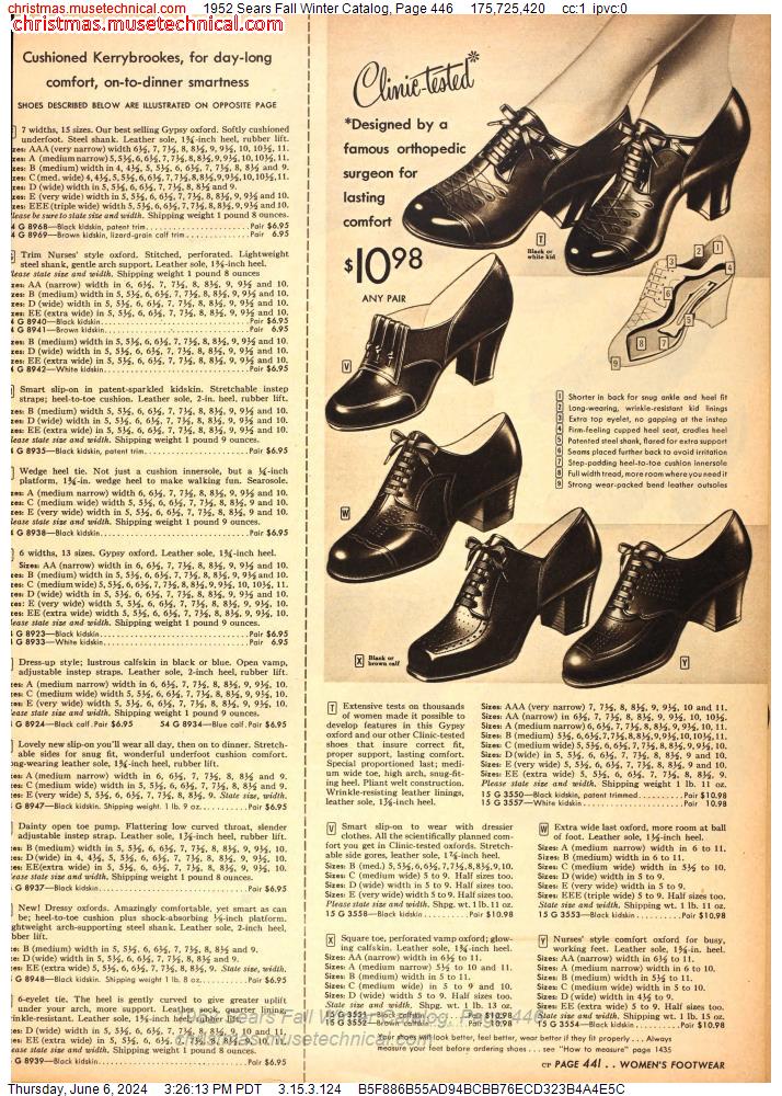 1952 Sears Fall Winter Catalog, Page 446