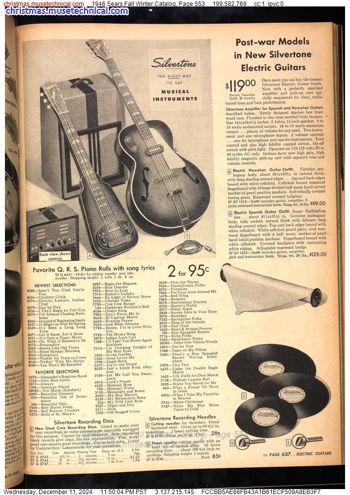 1946 Sears Fall Winter Catalog, Page 553