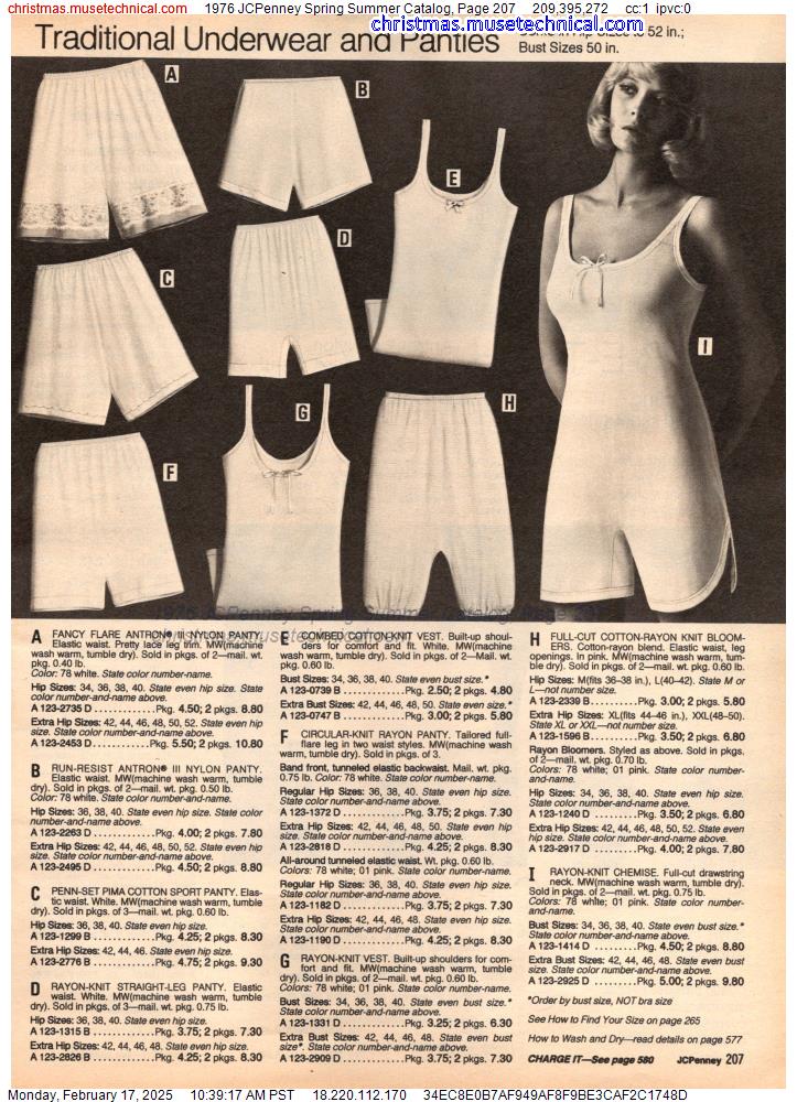 1976 JCPenney Spring Summer Catalog, Page 207