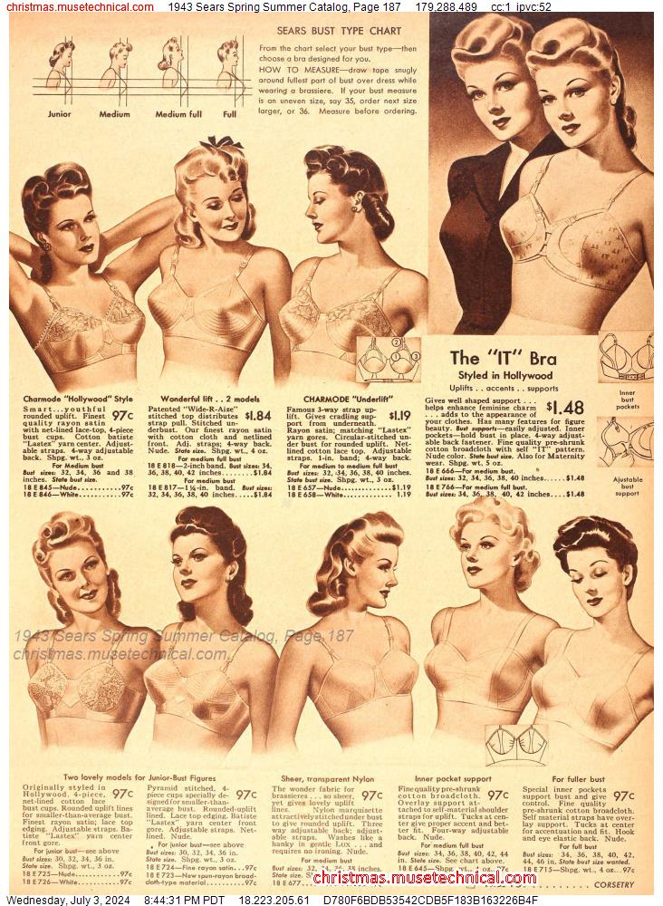 1943 Sears Spring Summer Catalog, Page 187
