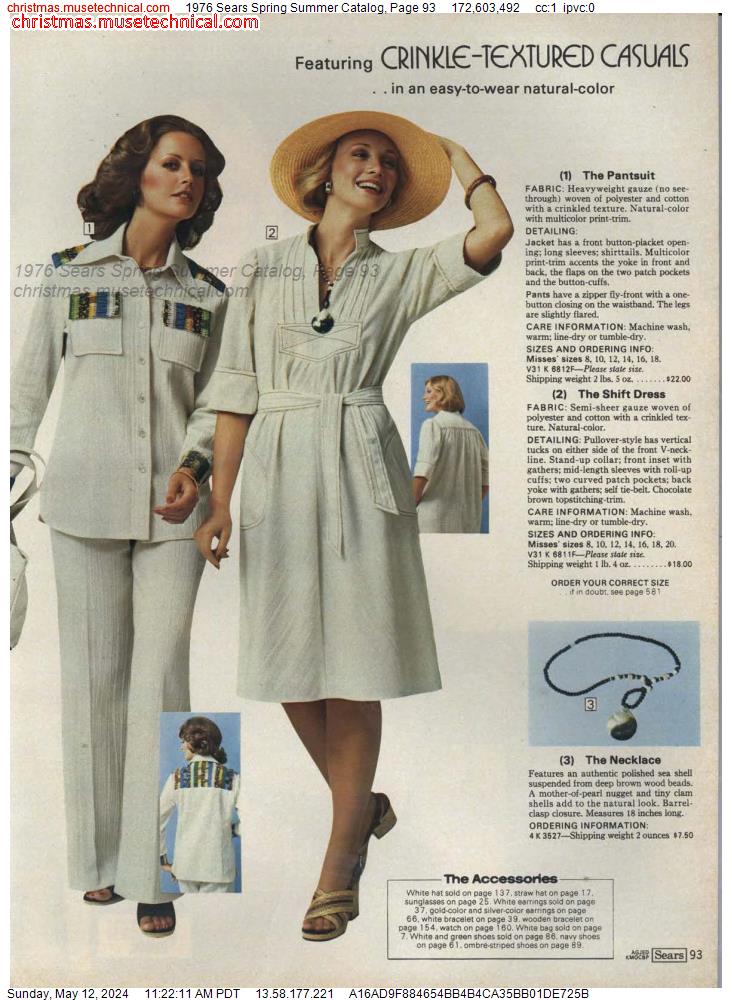 1976 Sears Spring Summer Catalog, Page 93