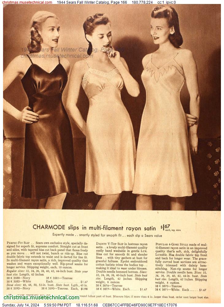 1944 Sears Fall Winter Catalog, Page 166