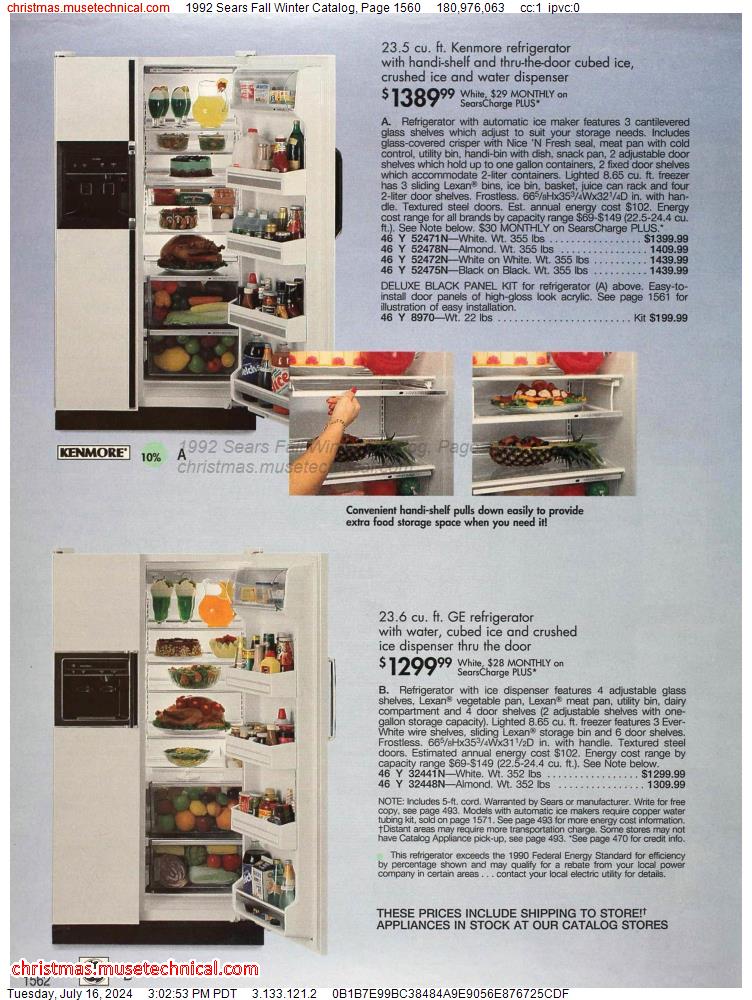 1992 Sears Fall Winter Catalog, Page 1560