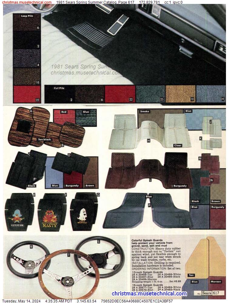 1981 Sears Spring Summer Catalog, Page 617