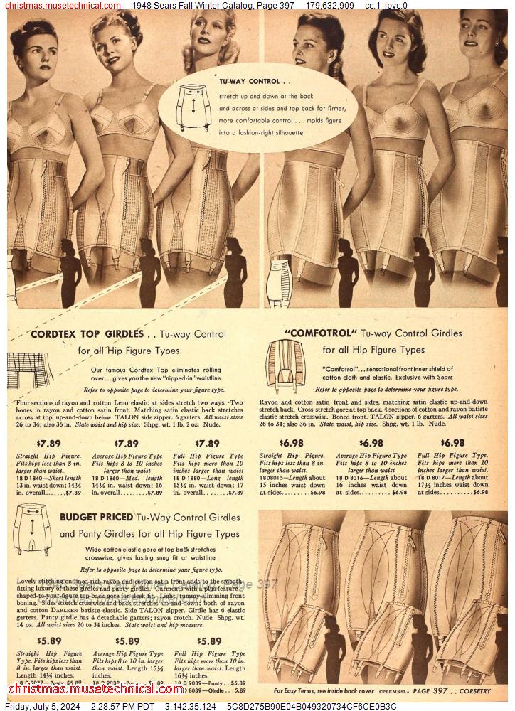 1948 Sears Fall Winter Catalog, Page 397