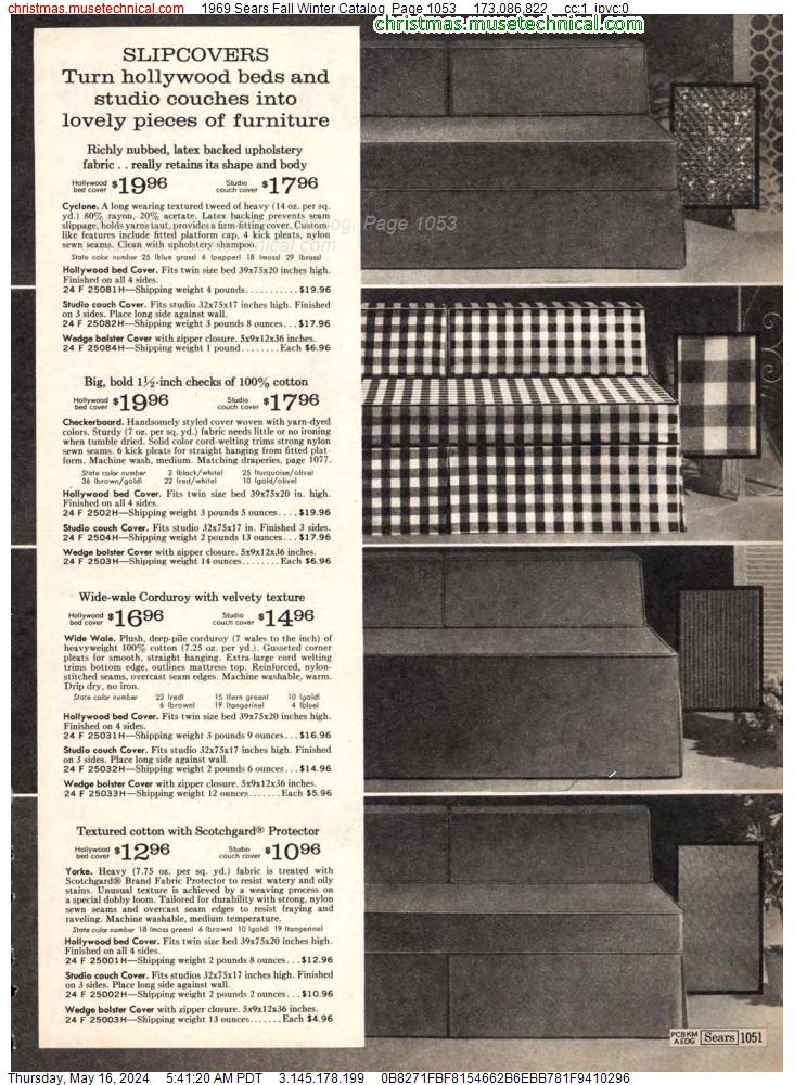 1969 Sears Fall Winter Catalog, Page 1053