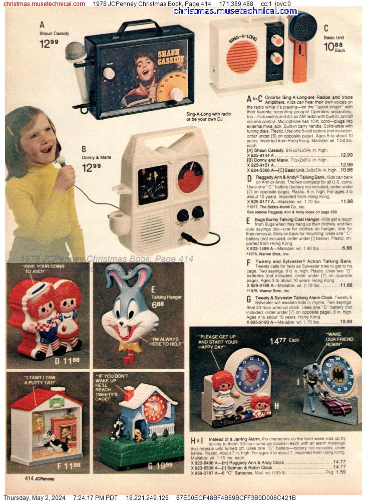 1978 JCPenney Christmas Book, Page 414