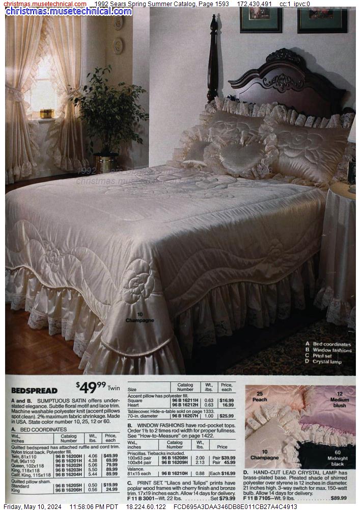 1992 Sears Spring Summer Catalog, Page 1593