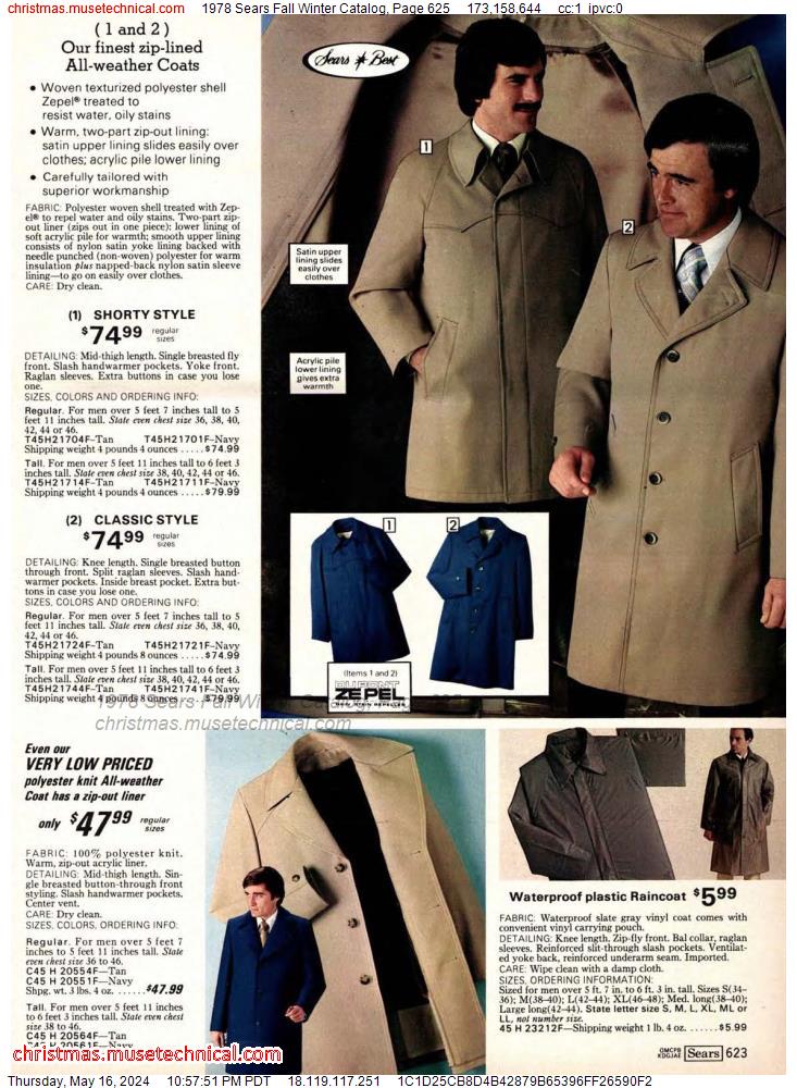 1978 Sears Fall Winter Catalog, Page 625