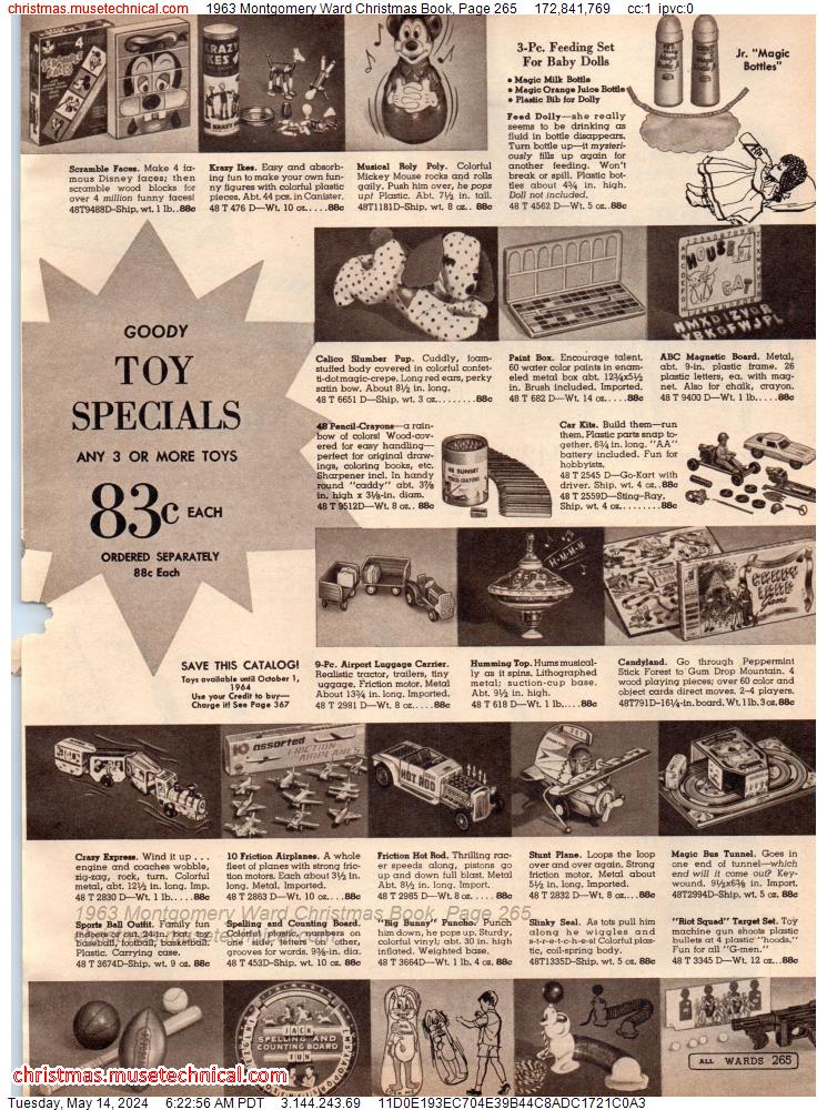 1963 Montgomery Ward Christmas Book, Page 265