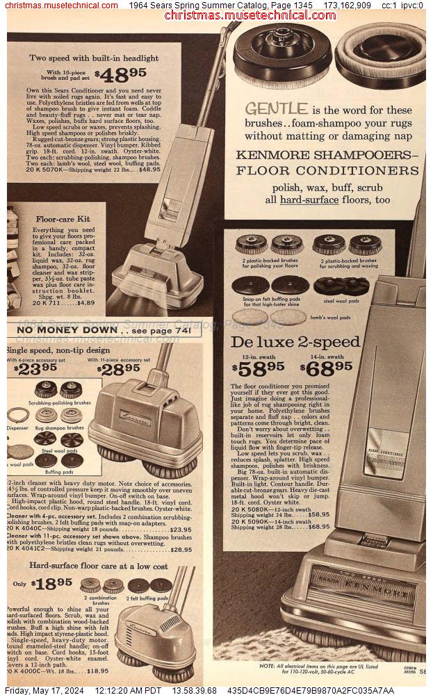 1964 Sears Spring Summer Catalog, Page 1345